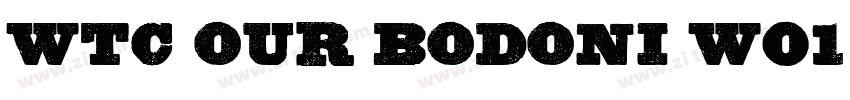 WTC Our Bodoni W01 R字体转换